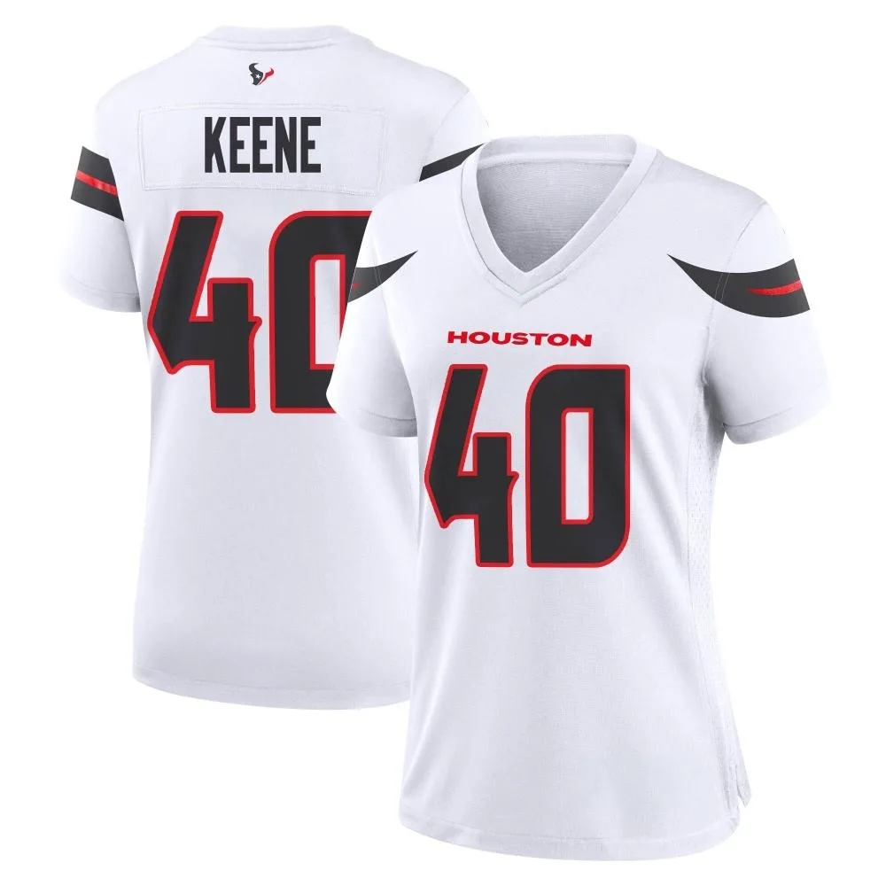 Women's Houston Texans Dalton Keene Nike Game White Jersey Women's Houston Texans Dalton Keene Nike Game White Jersey