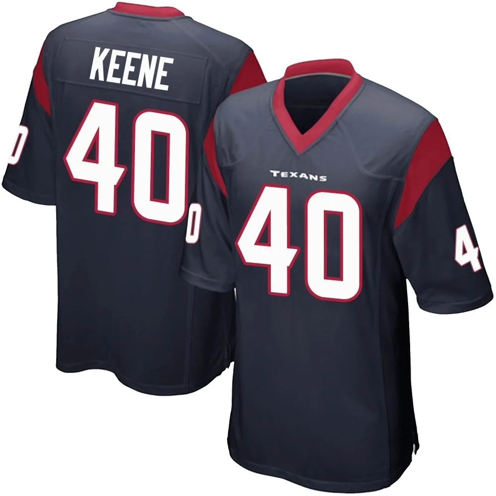 Youth Houston Texans Dalton Keene Nike Team Color Game Navy Blue Jersey Youth Houston Texans Dalton Keene Nike Team Color Game Navy Blue Jersey