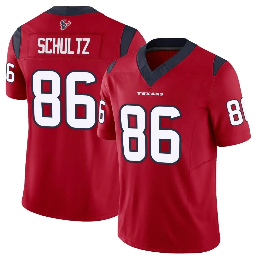 Men's Houston Texans Dalton Schultz Nike Vapor F.U.S.E. Limited Red Jersey Men's Houston Texans Dalton Schultz Nike Vapor F.U.S.E. Limited Red Jersey