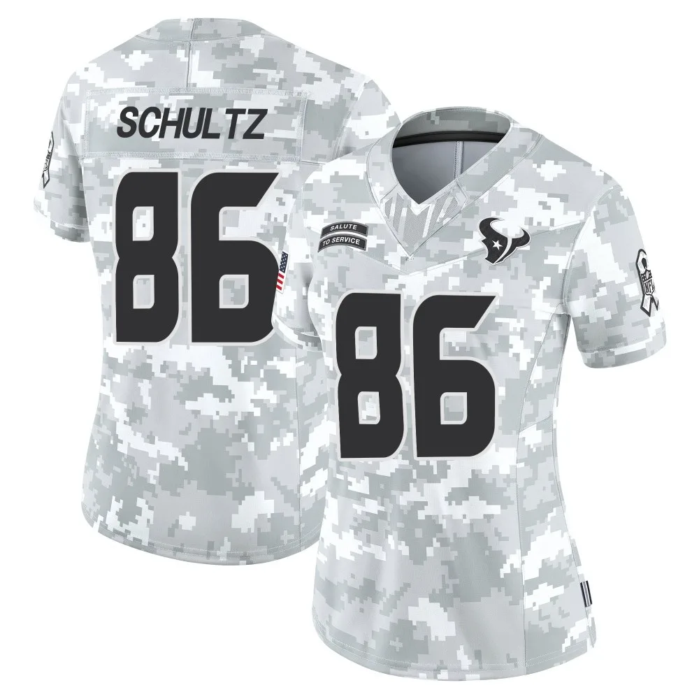 Women's Houston Texans Dalton Schultz Nike 2024 Salute to Service Limited Arctic Camo Jersey Women's Houston Texans Dalton Schultz Nike 2024 Salute to Service Limited Arctic Camo Jersey