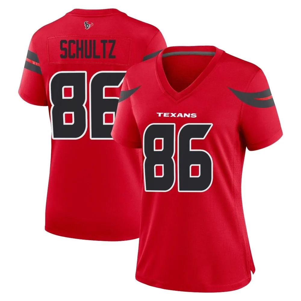 Women's Houston Texans Dalton Schultz Nike Alternate Game Red Jersey Women's Houston Texans Dalton Schultz Nike Alternate Game Red Jersey