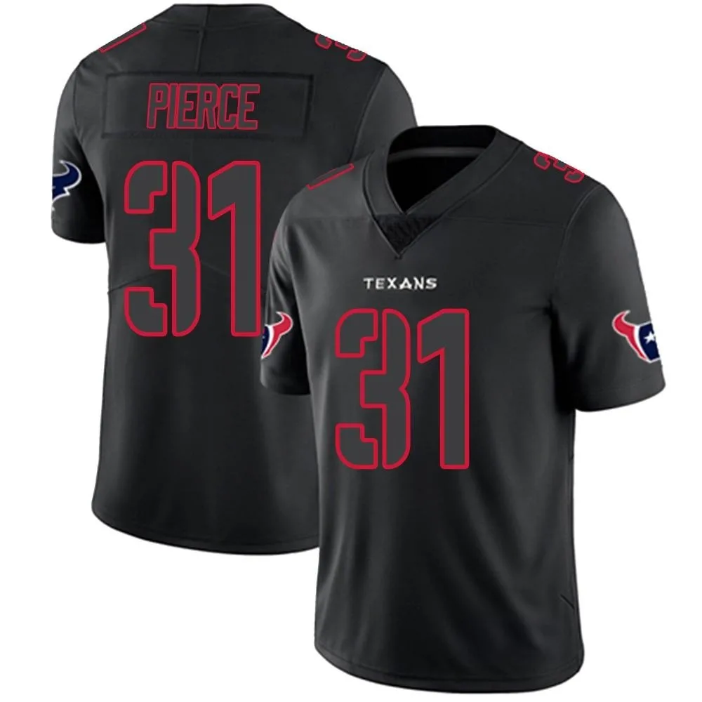 Men's Houston Texans Dameon Pierce Nike Limited Black Impact Jersey Men's Houston Texans Dameon Pierce Nike Limited Black Impact Jersey