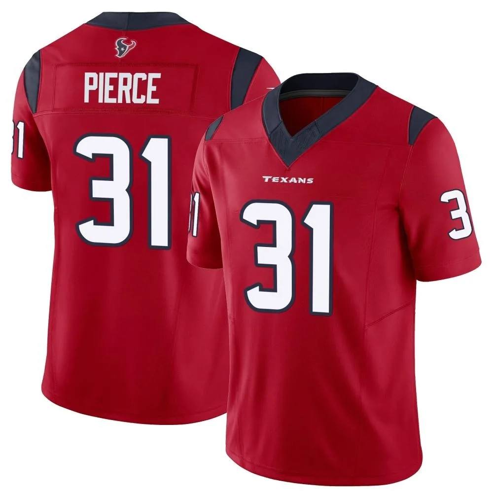 Men's Houston Texans Dameon Pierce Nike Vapor F.U.S.E. Limited Red Jersey Men's Houston Texans Dameon Pierce Nike Vapor F.U.S.E. Limited Red Jersey