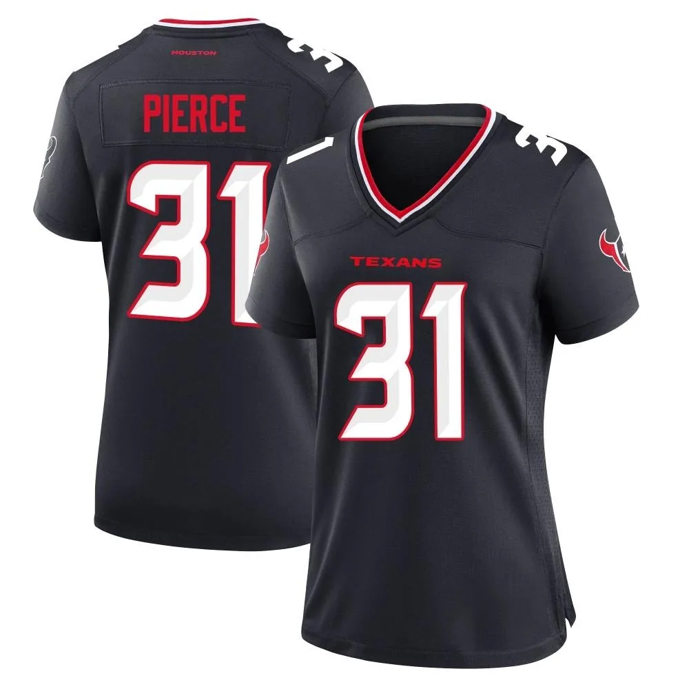 Women's Houston Texans Dameon Pierce Nike Team Game Navy Jersey Women's Houston Texans Dameon Pierce Nike Team Game Navy Jersey
