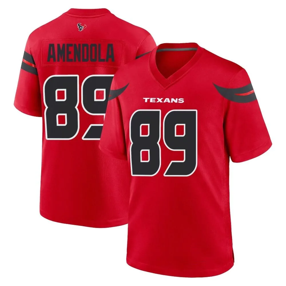Men's Houston Texans Danny Amendola Nike Alternate Game Red Jersey Men's Houston Texans Danny Amendola Nike Alternate Game Red Jersey