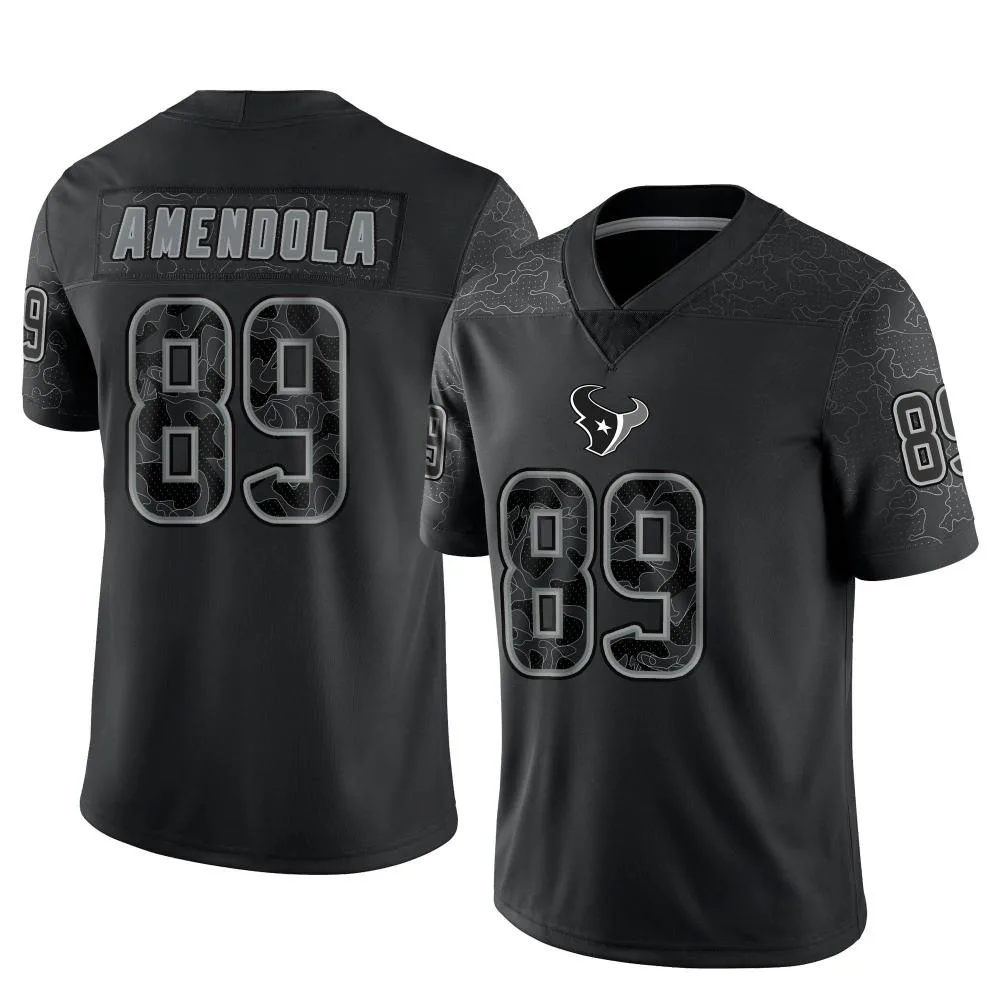 Men's Houston Texans Danny Amendola Nike Reflective Limited Black Jersey Men's Houston Texans Danny Amendola Nike Reflective Limited Black Jersey