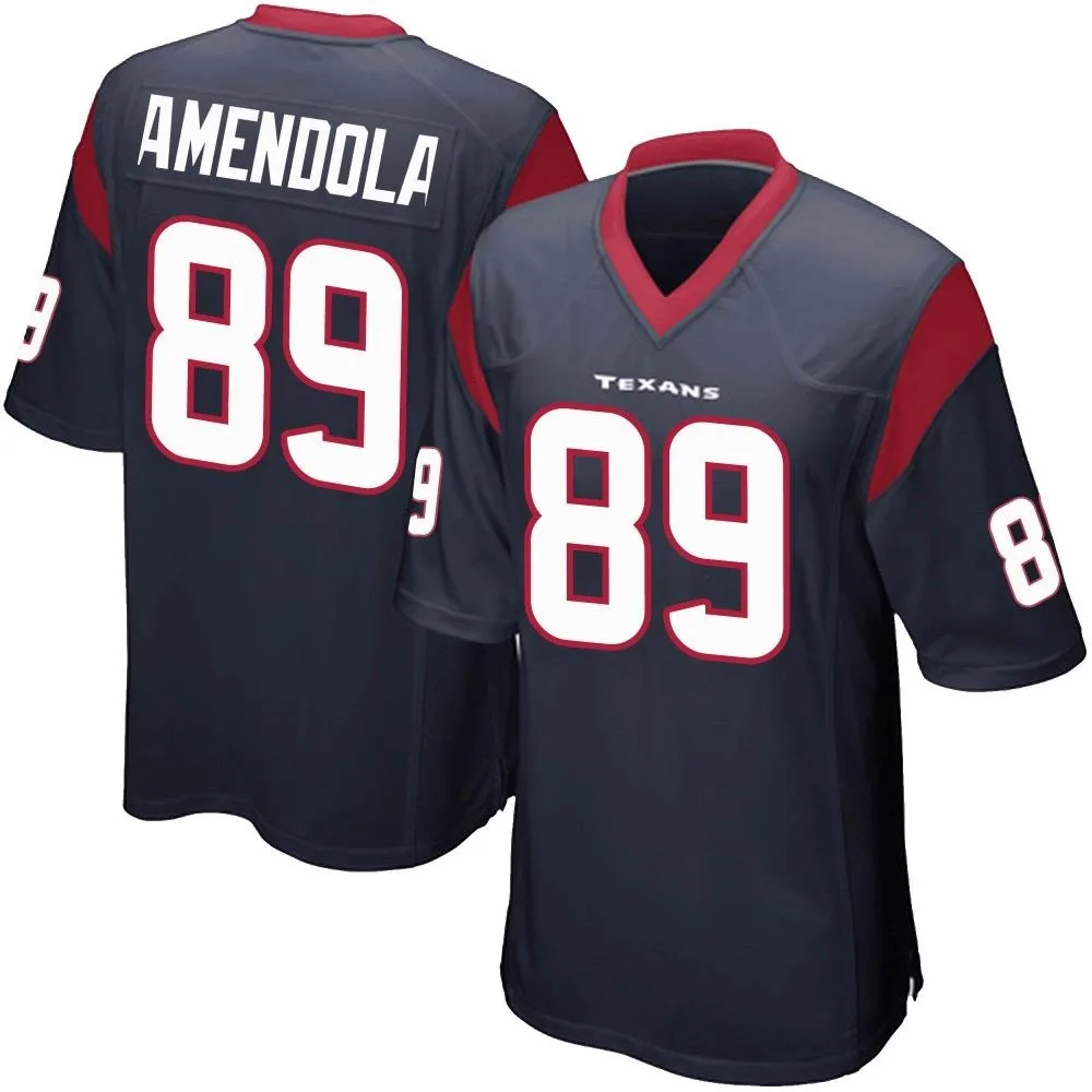Men's Houston Texans Danny Amendola Nike Team Color Game Navy Blue Jersey Men's Houston Texans Danny Amendola Nike Team Color Game Navy Blue Jersey