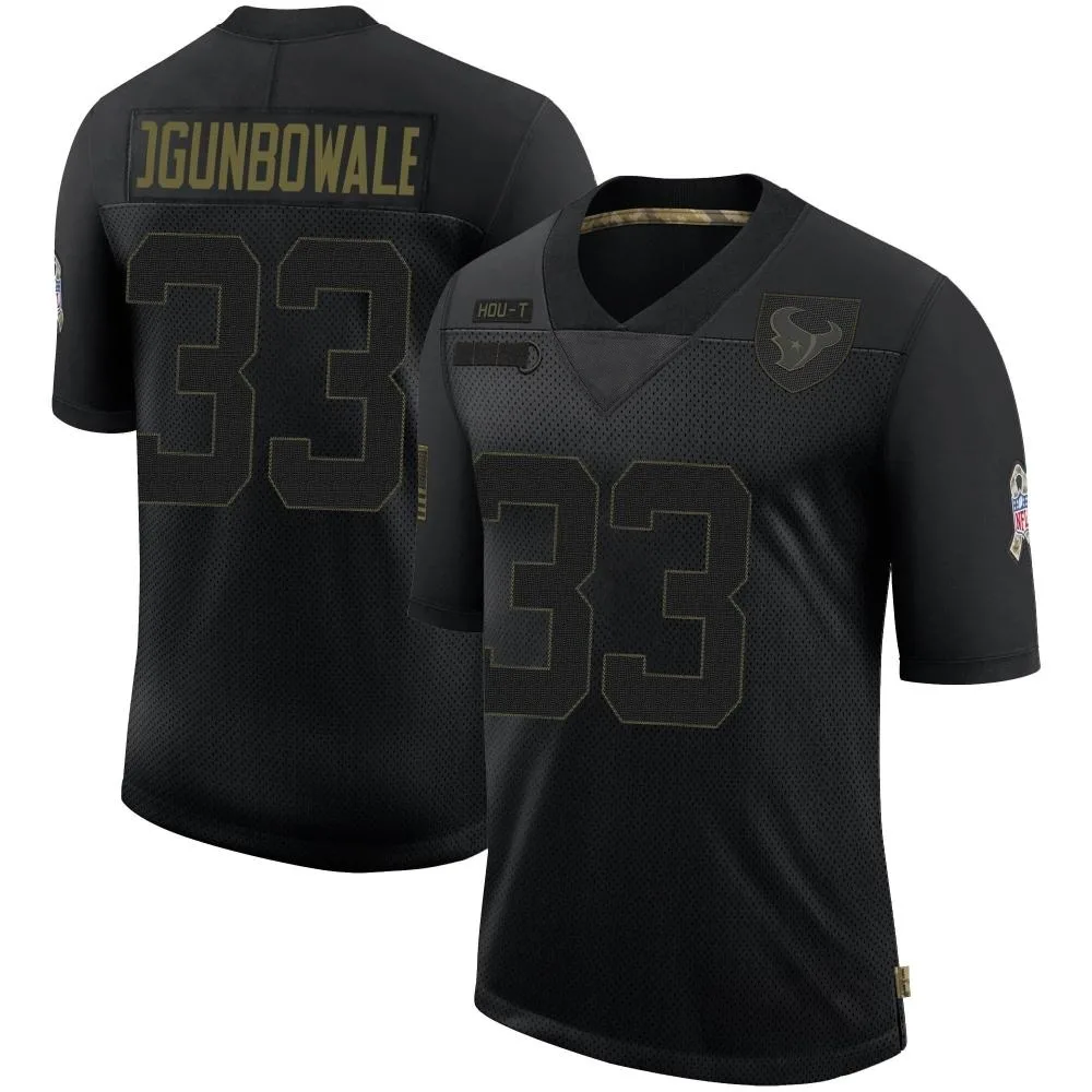 Men's Houston Texans Dare Ogunbowale Nike 2020 Salute To Service Limited Black Jersey Men's Houston Texans Dare Ogunbowale Nike 2020 Salute To Service Limited Black Jersey