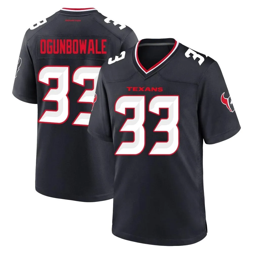 Men's Houston Texans Dare Ogunbowale Nike Team Game Navy Jersey Men's Houston Texans Dare Ogunbowale Nike Team Game Navy Jersey