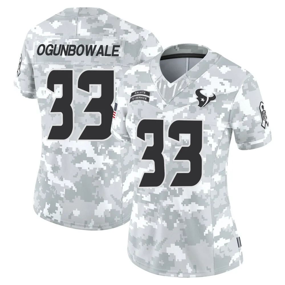 Women's Houston Texans Dare Ogunbowale Nike 2024 Salute to Service Limited Arctic Camo Jersey Women's Houston Texans Dare Ogunbowale Nike 2024 Salute to Service Limited Arctic Camo Jersey
