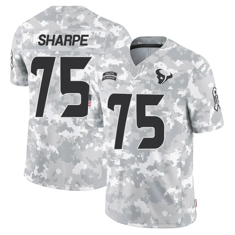 Men's Houston Texans David Sharpe Nike 2024 Salute to Service Limited Arctic Camo Jersey Men's Houston Texans David Sharpe Nike 2024 Salute to Service Limited Arctic Camo Jersey