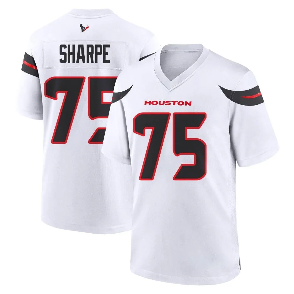 Men's Houston Texans David Sharpe Nike Game White Jersey Men's Houston Texans David Sharpe Nike Game White Jersey