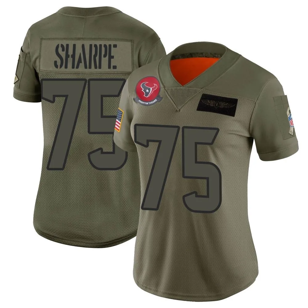Women's Houston Texans David Sharpe Nike 2019 Salute to Service Limited Camo Jersey Women's Houston Texans David Sharpe Nike 2019 Salute to Service Limited Camo Jersey