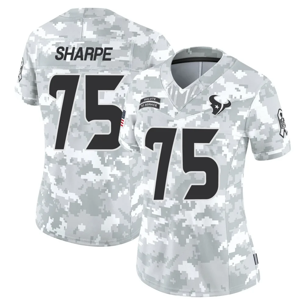 Women's Houston Texans David Sharpe Nike 2024 Salute to Service Limited Arctic Camo Jersey Women's Houston Texans David Sharpe Nike 2024 Salute to Service Limited Arctic Camo Jersey