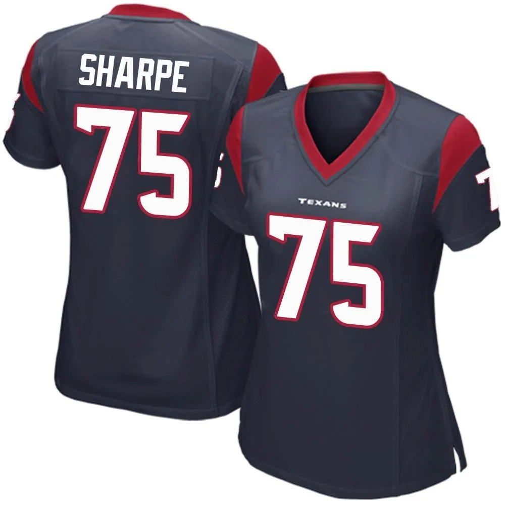 Women's Houston Texans David Sharpe Nike Team Color Game Navy Blue Jersey Women's Houston Texans David Sharpe Nike Team Color Game Navy Blue Jersey