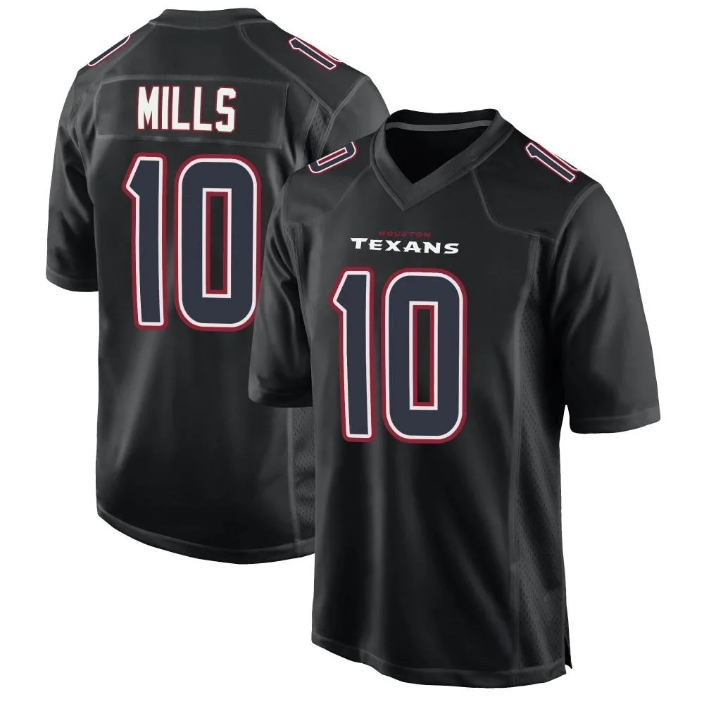 Men's Houston Texans Davis Mills Nike Fashion Game Black Jersey Men's Houston Texans Davis Mills Nike Fashion Game Black Jersey