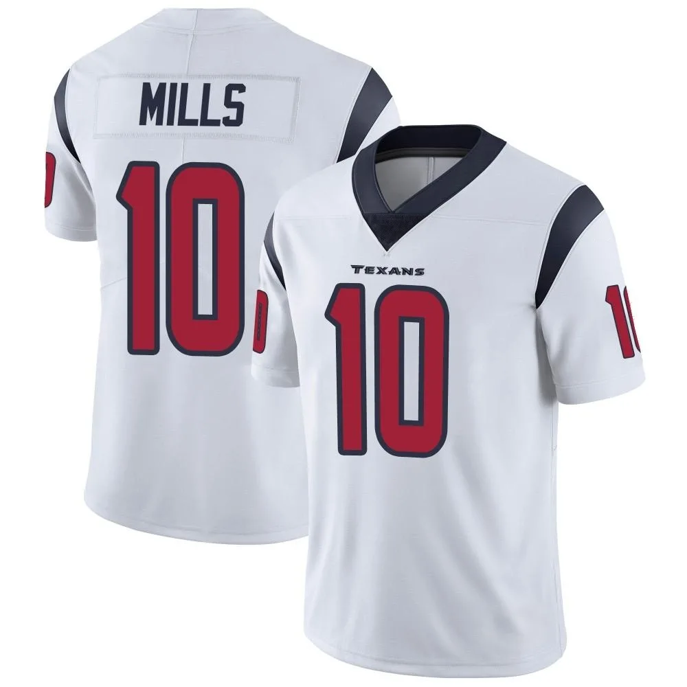 Men's Houston Texans Davis Mills Nike Vapor Untouchable Limited White Jersey Men's Houston Texans Davis Mills Nike Vapor Untouchable Limited White Jersey