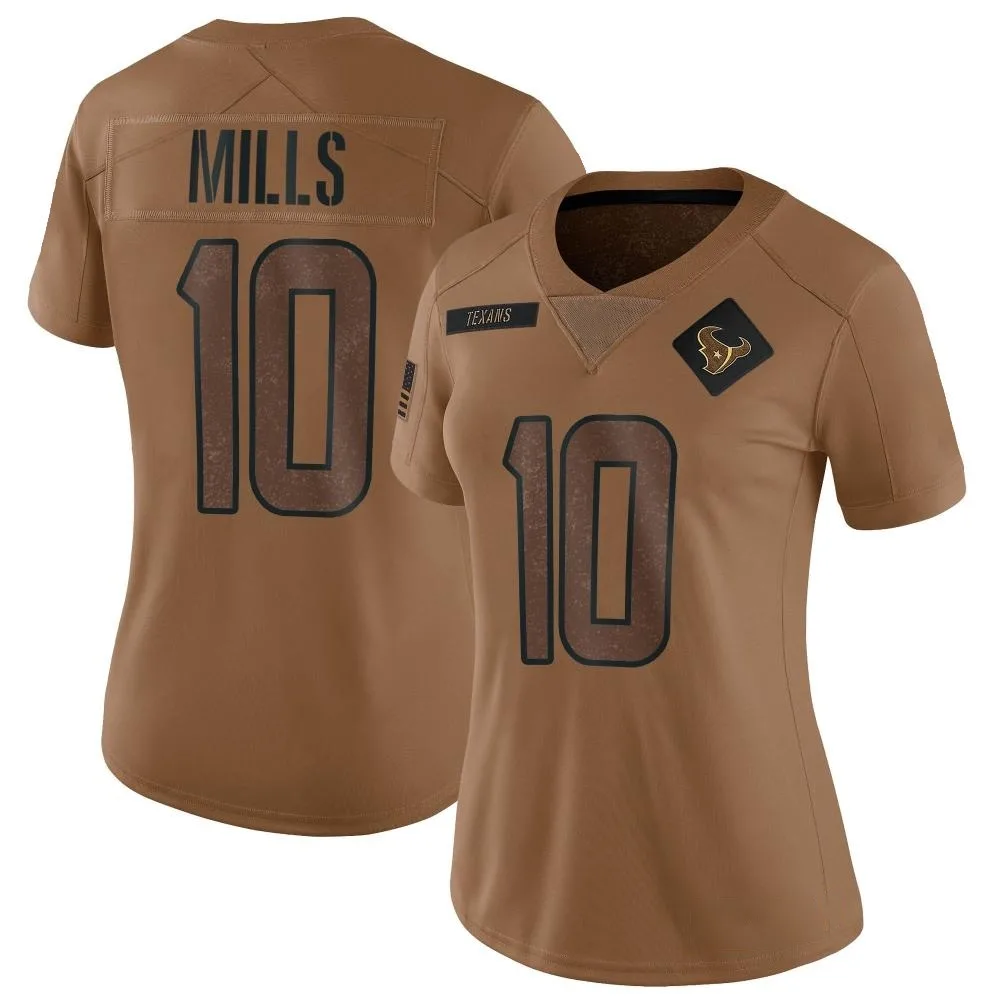 Women's Houston Texans Davis Mills Nike 2023 Salute To Service Limited Brown Jersey Women's Houston Texans Davis Mills Nike 2023 Salute To Service Limited Brown Jersey