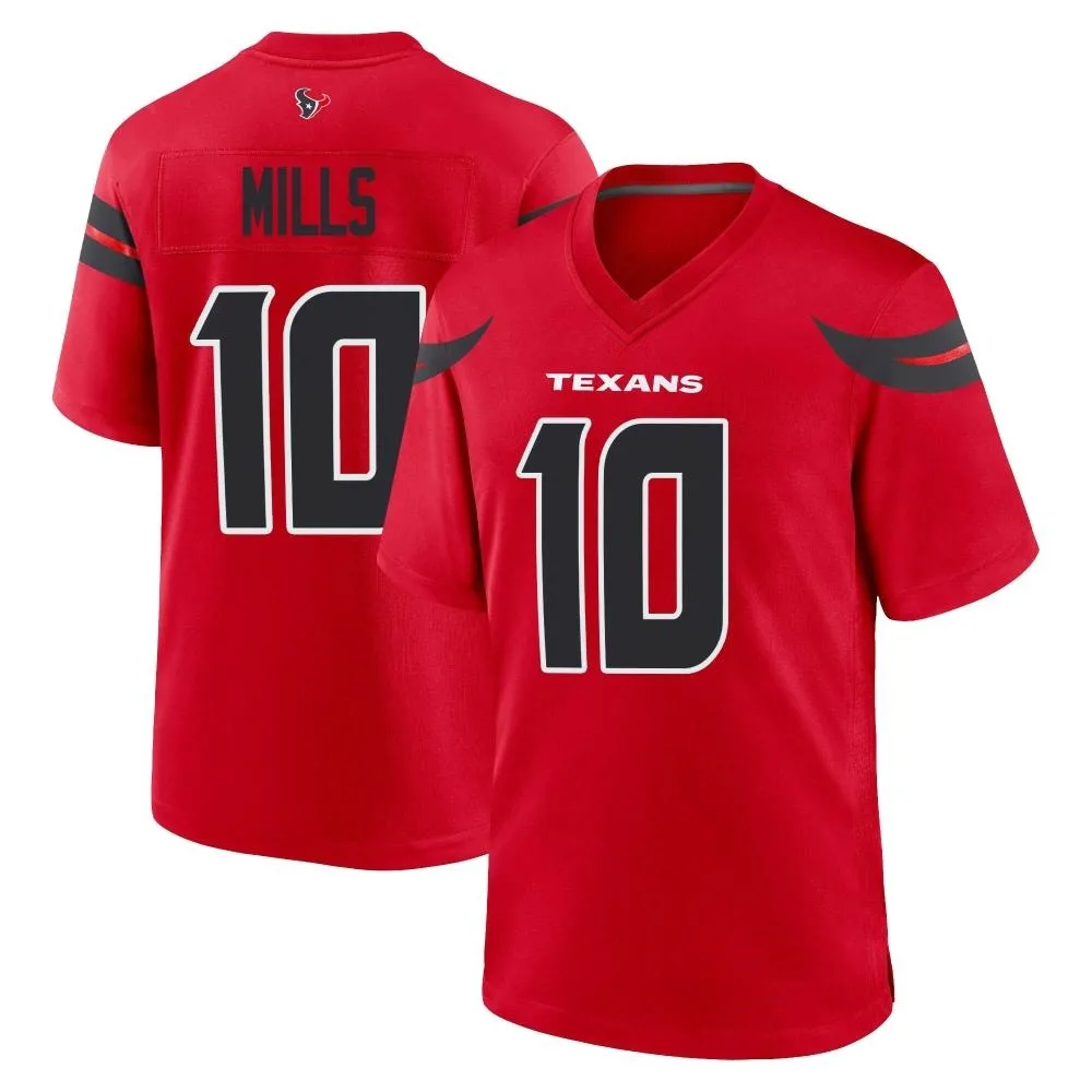 Youth Houston Texans Davis Mills Nike Alternate Game Red Jersey Youth Houston Texans Davis Mills Nike Alternate Game Red Jersey