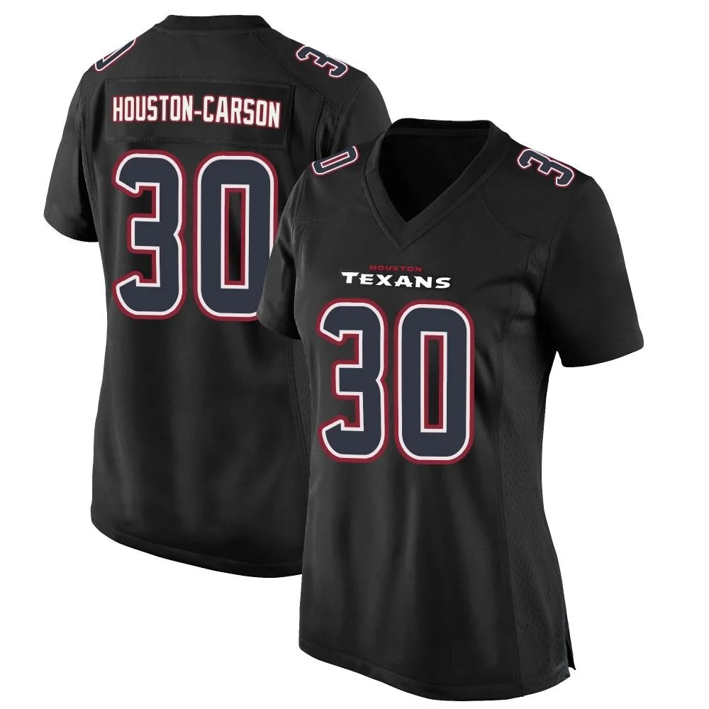 Women's Houston Texans Deandre Houston-Carson Nike DeAndre -Carson Fashion Game Black Jersey Women's Houston Texans Deandre Houston-Carson Nike DeAndre -Carson Fashion Game Black Jersey