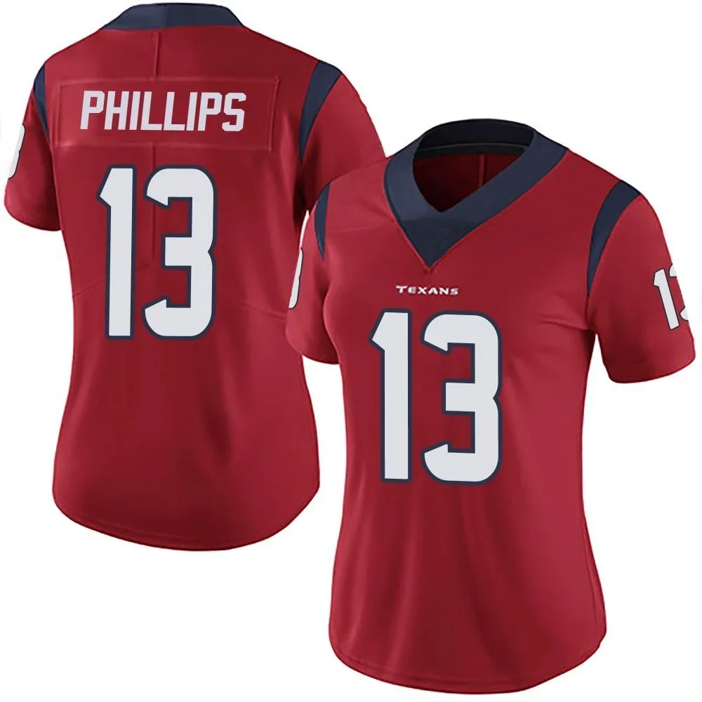 Women's Houston Texans Del'shawn Phillips Nike Alternate Vapor Untouchable Limited Red Jersey Women's Houston Texans Del'shawn Phillips Nike Alternate Vapor Untouchable Limited Red Jersey