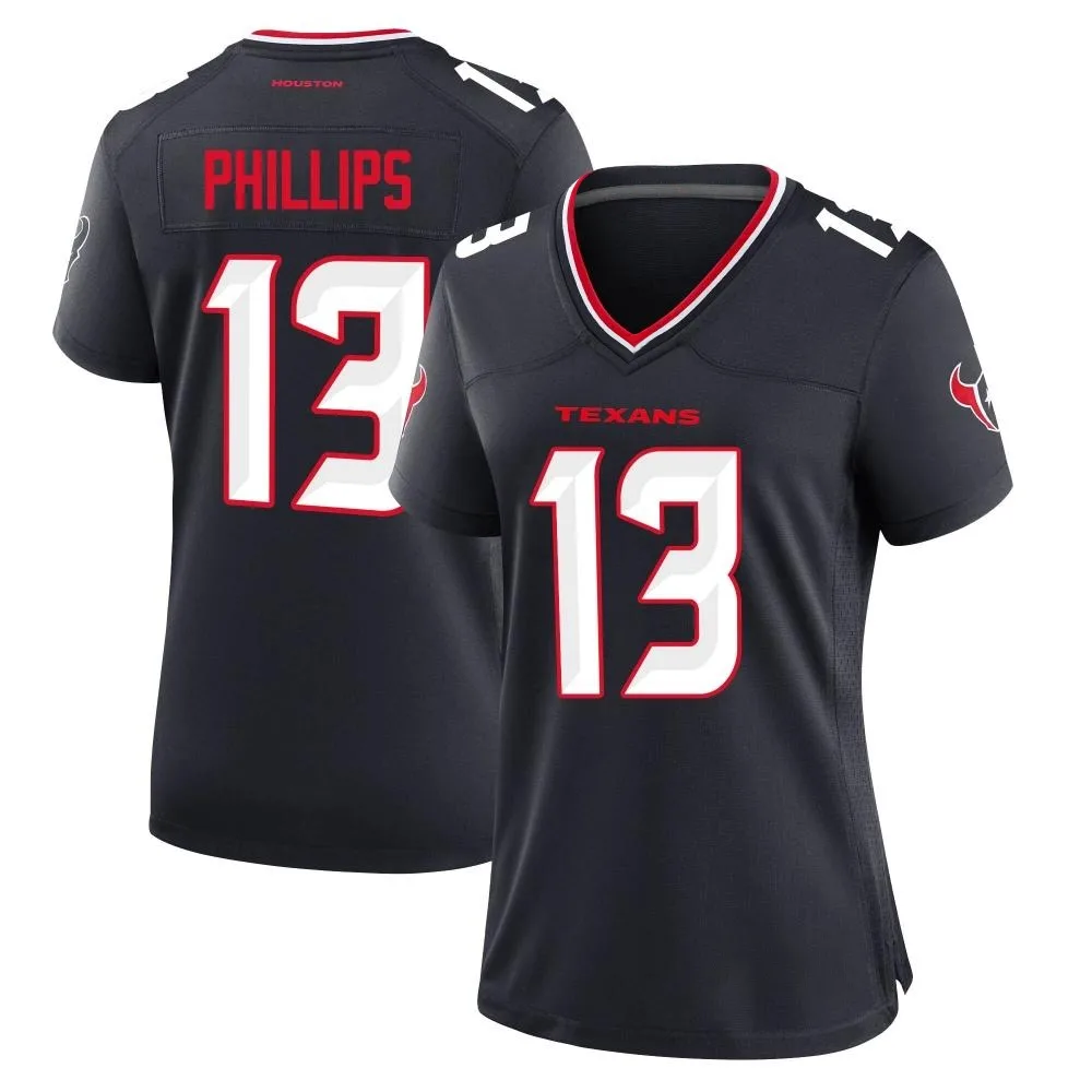 Women's Houston Texans Del'shawn Phillips Nike Team Game Navy Jersey Women's Houston Texans Del'shawn Phillips Nike Team Game Navy Jersey