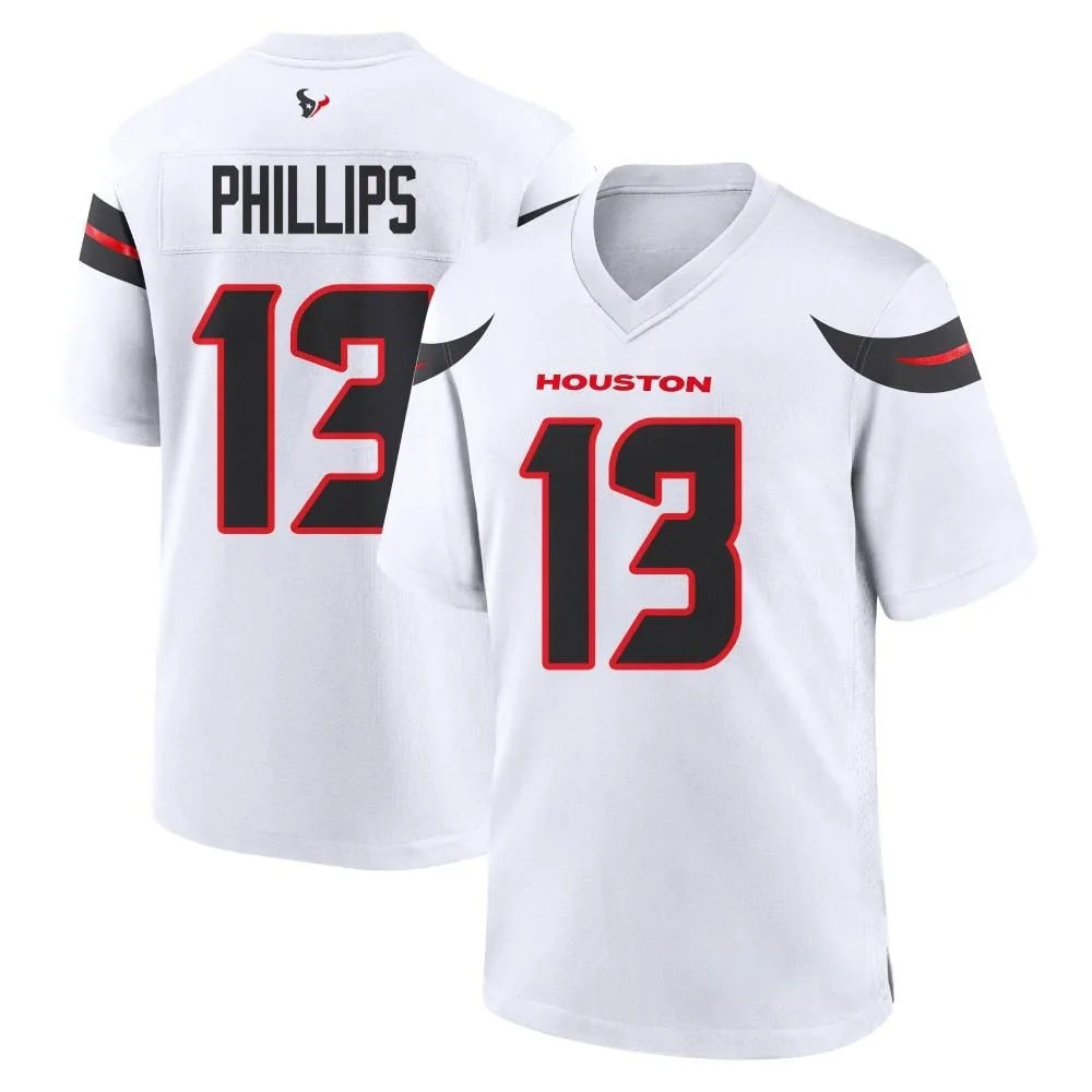 Youth Houston Texans Del'shawn Phillips Nike Game White Jersey Youth Houston Texans Del'shawn Phillips Nike Game White Jersey