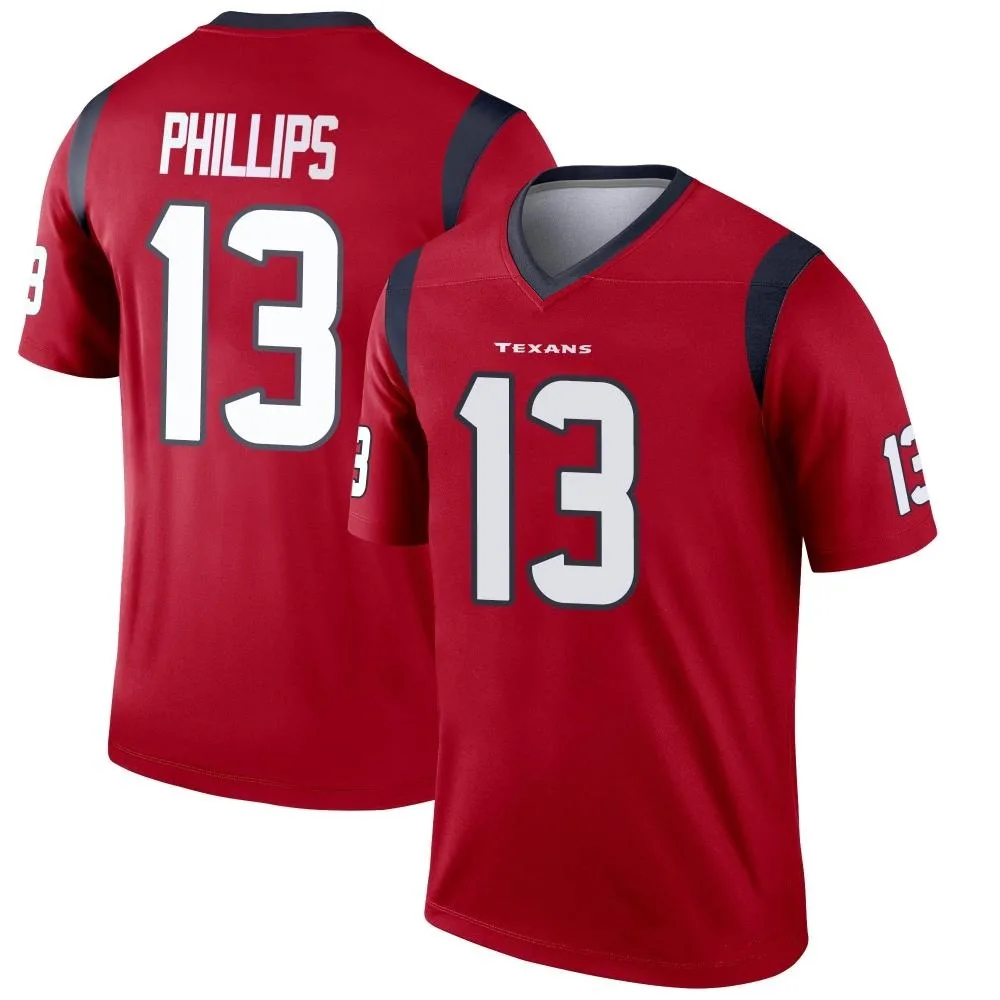 Youth Houston Texans Del'shawn Phillips Nike Legend Red Jersey Youth Houston Texans Del'shawn Phillips Nike Legend Red Jersey