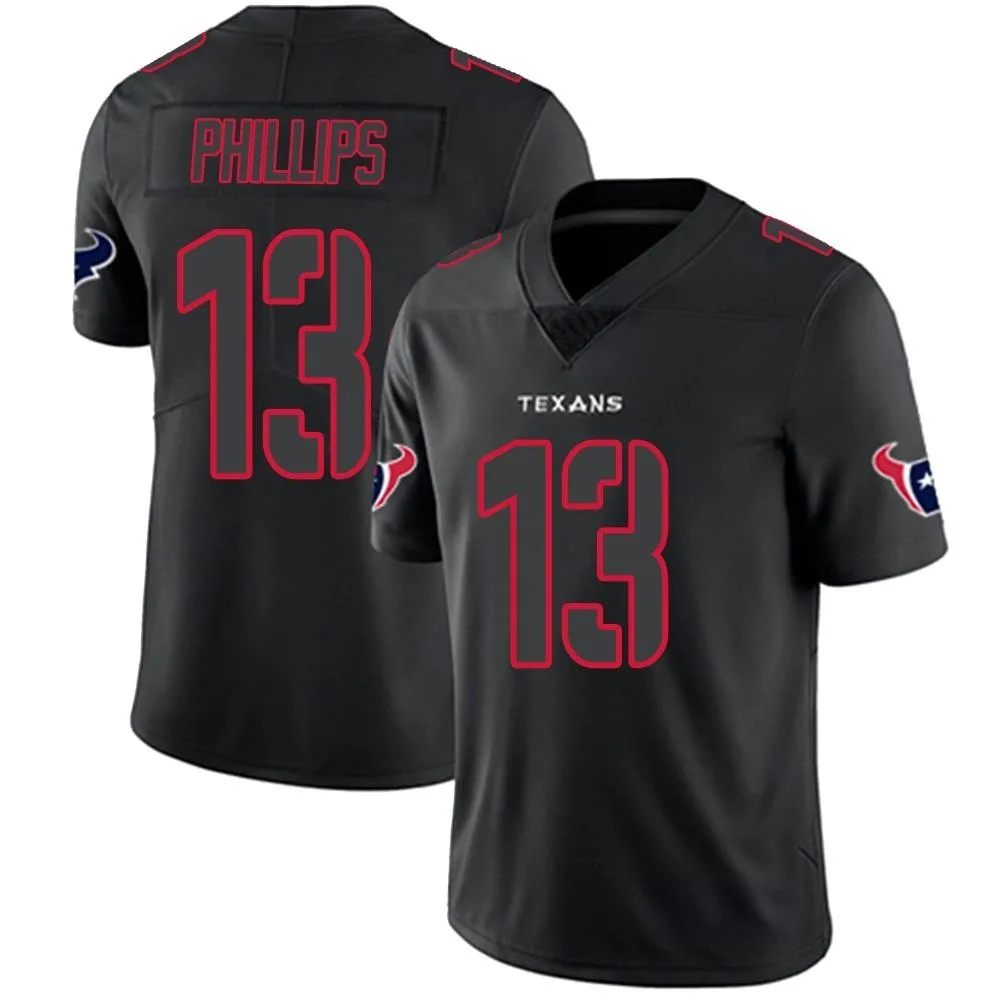 Youth Houston Texans Del'shawn Phillips Nike Limited Black Impact Jersey Youth Houston Texans Del'shawn Phillips Nike Limited Black Impact Jersey