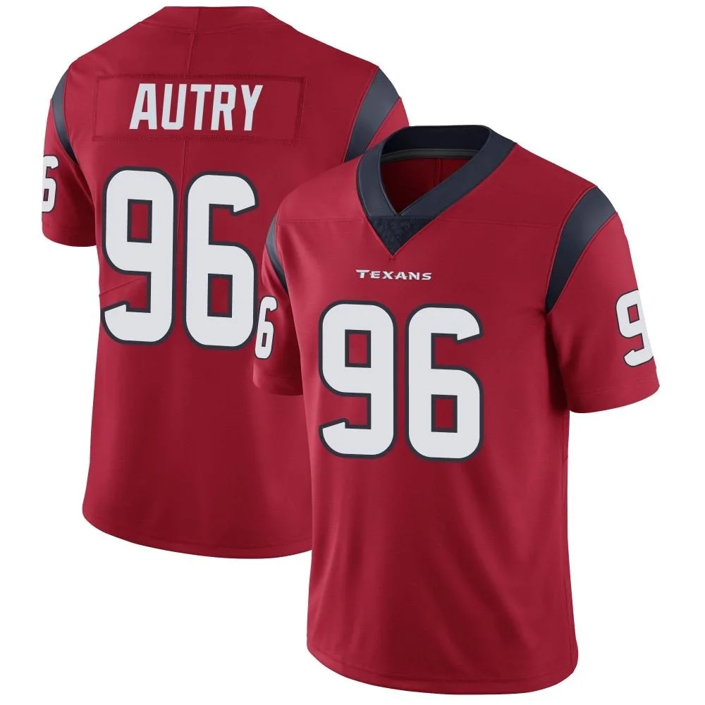 Men's Houston Texans Denico Autry Nike Alternate Vapor Untouchable Limited Red Jersey Men's Houston Texans Denico Autry Nike Alternate Vapor Untouchable Limited Red Jersey