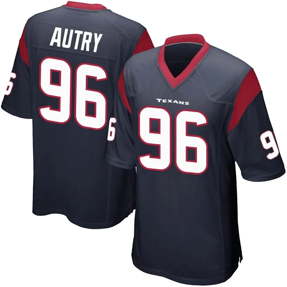 Men's Houston Texans Denico Autry Nike Team Color Game Navy Blue Jersey Men's Houston Texans Denico Autry Nike Team Color Game Navy Blue Jersey