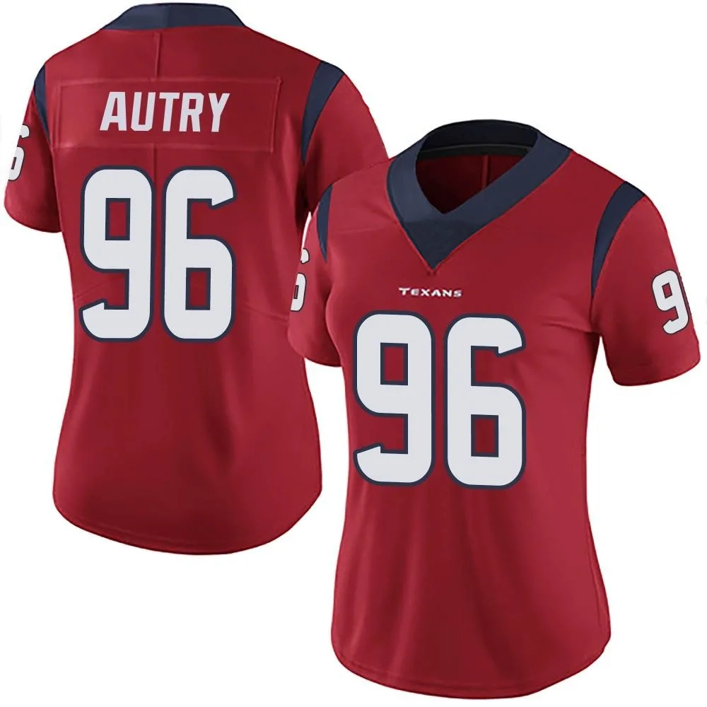 Women's Houston Texans Denico Autry Nike Alternate Vapor Untouchable Limited Red Jersey Women's Houston Texans Denico Autry Nike Alternate Vapor Untouchable Limited Red Jersey