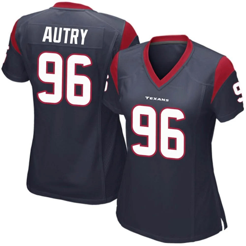Women's Houston Texans Denico Autry Nike Team Color Game Navy Blue Jersey Women's Houston Texans Denico Autry Nike Team Color Game Navy Blue Jersey