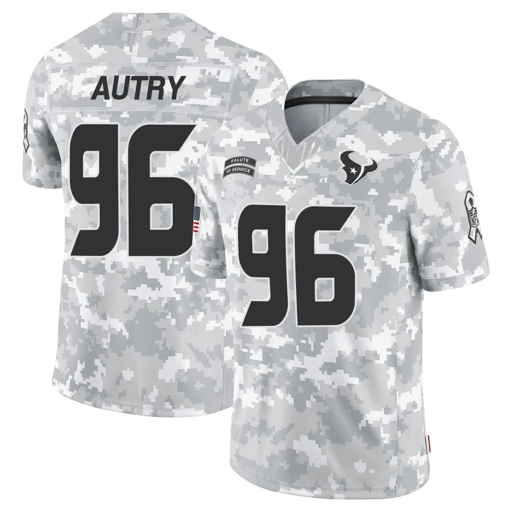 Youth Houston Texans Denico Autry Nike 2024 Salute to Service Limited Arctic Camo Jersey Youth Houston Texans Denico Autry Nike 2024 Salute to Service Limited Arctic Camo Jersey