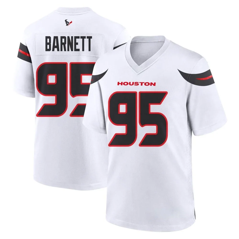 Men's Houston Texans Derek Barnett Nike Game White Jersey Men's Houston Texans Derek Barnett Nike Game White Jersey