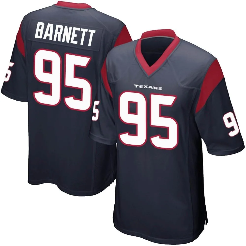 Men's Houston Texans Derek Barnett Nike Team Color Game Navy Blue Jersey Men's Houston Texans Derek Barnett Nike Team Color Game Navy Blue Jersey