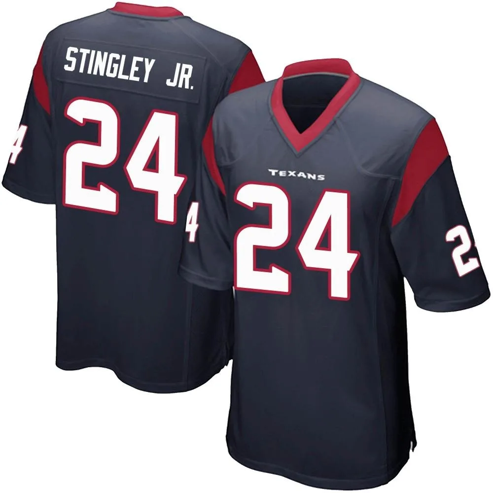 Men's Houston Texans Derek Stingley Jr. Nike Team Color Game Navy Blue Jersey Men's Houston Texans Derek Stingley Jr. Nike Team Color Game Navy Blue Jersey