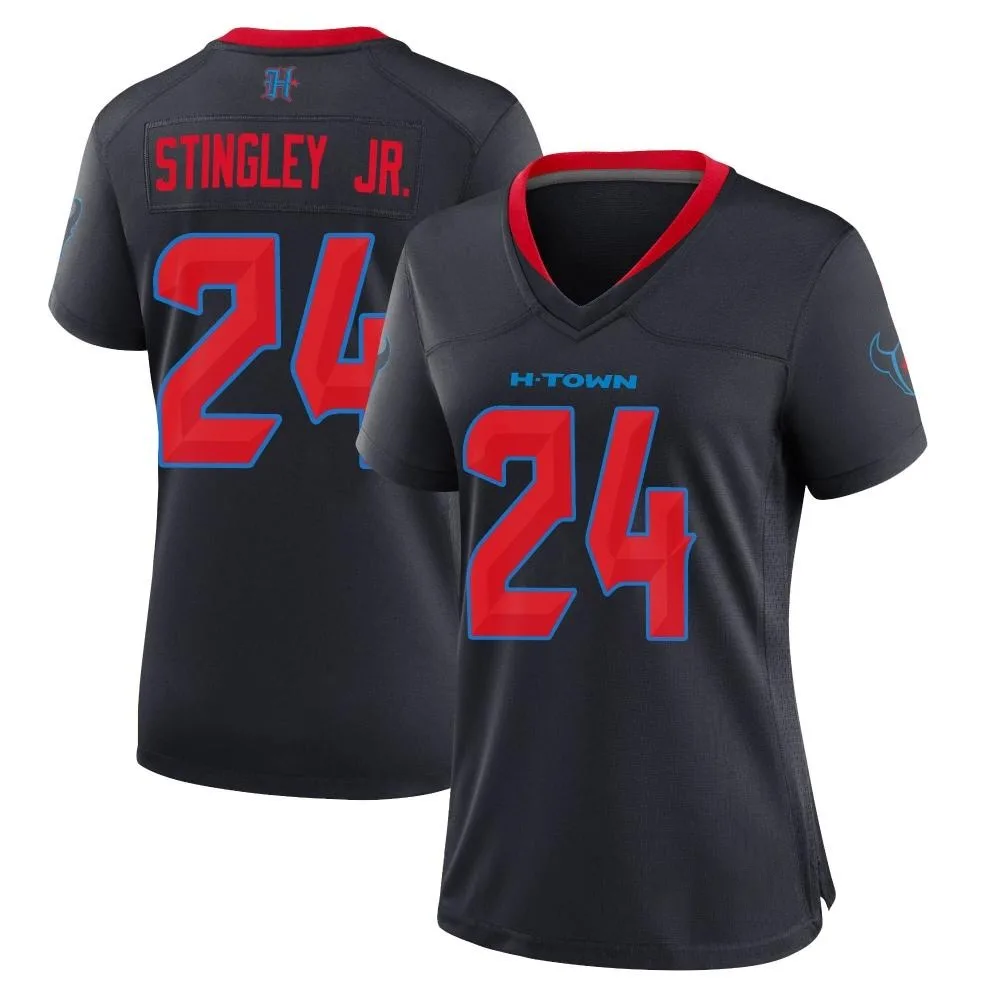 Women's Houston Texans Derek Stingley Jr. Nike 2nd Alternate Game Navy Jersey Women's Houston Texans Derek Stingley Jr. Nike 2nd Alternate Game Navy Jersey