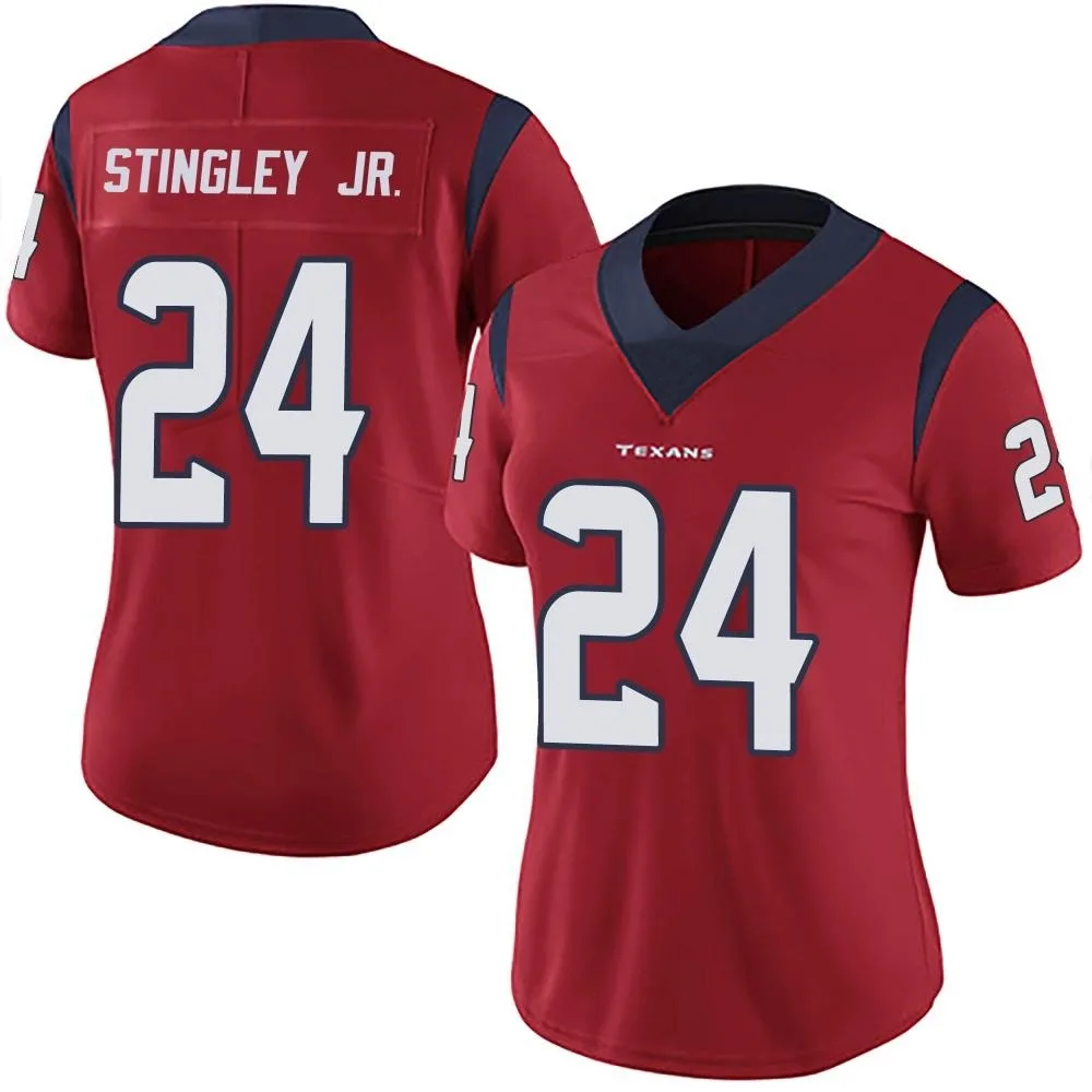 Women's Houston Texans Derek Stingley Jr. Nike Alternate Vapor Untouchable Limited Red Jersey Women's Houston Texans Derek Stingley Jr. Nike Alternate Vapor Untouchable Limited Red Jersey