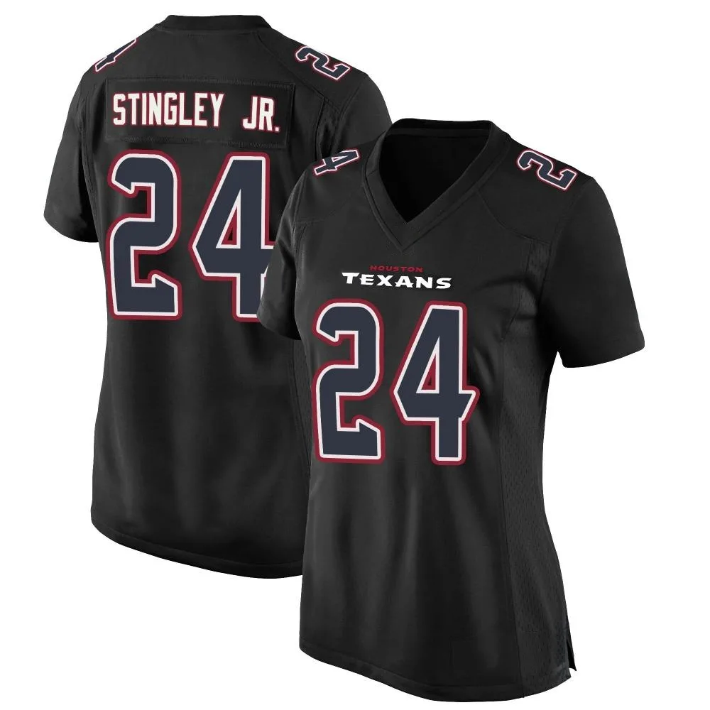 Women's Houston Texans Derek Stingley Jr. Nike Fashion Game Black Jersey Women's Houston Texans Derek Stingley Jr. Nike Fashion Game Black Jersey