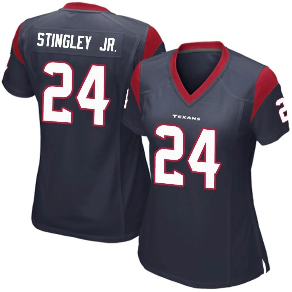 Women's Houston Texans Derek Stingley Jr. Nike Team Color Game Navy Blue Jersey Women's Houston Texans Derek Stingley Jr. Nike Team Color Game Navy Blue Jersey