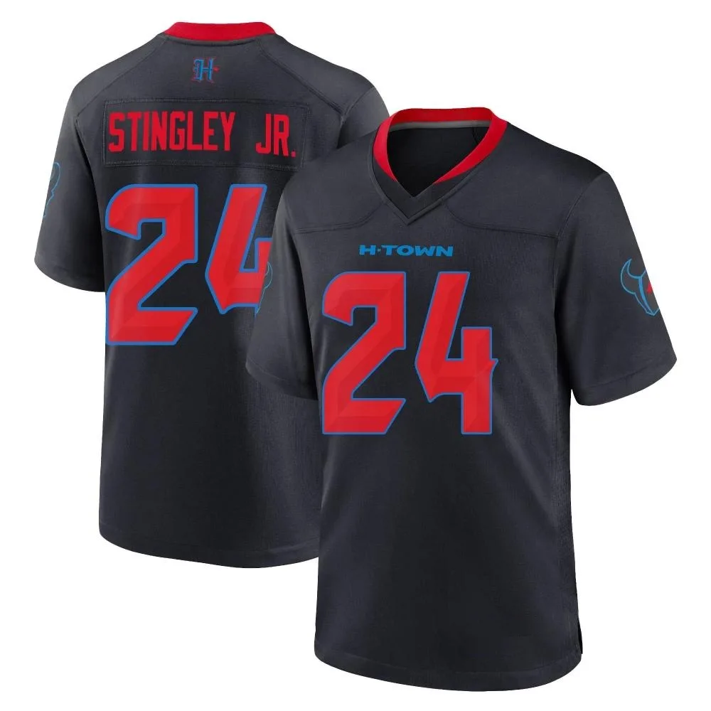 Youth Houston Texans Derek Stingley Jr. Nike 2nd Alternate Game Navy Jersey Youth Houston Texans Derek Stingley Jr. Nike 2nd Alternate Game Navy Jersey
