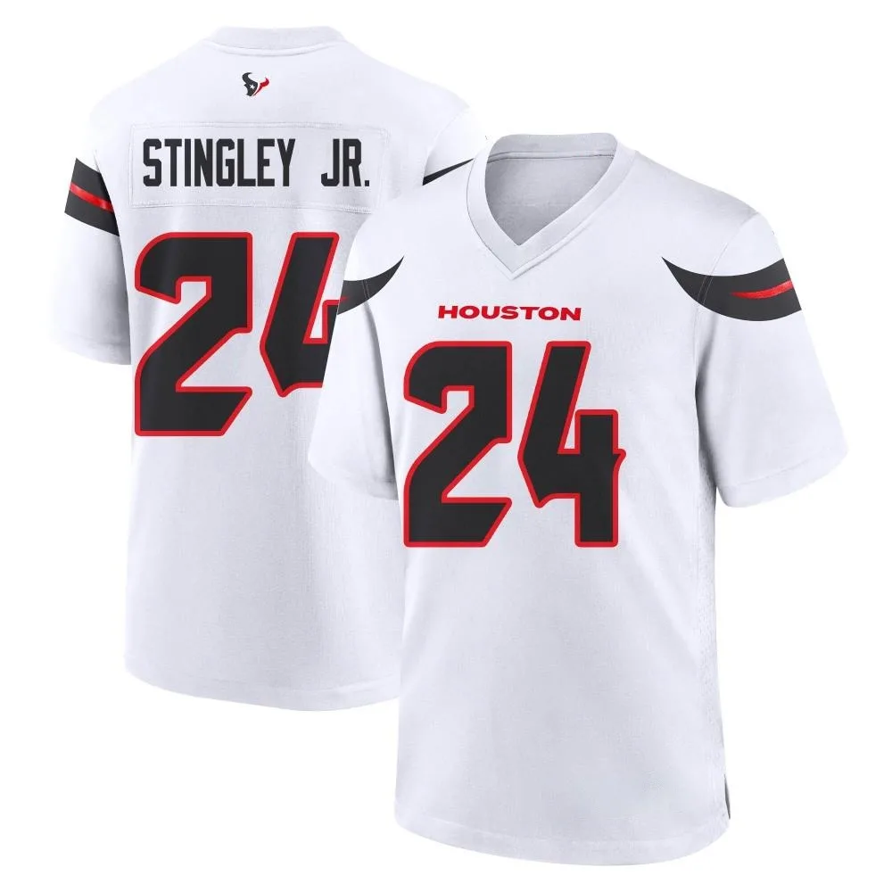 Youth Houston Texans Derek Stingley Jr. Nike Game White Jersey Youth Houston Texans Derek Stingley Jr. Nike Game White Jersey