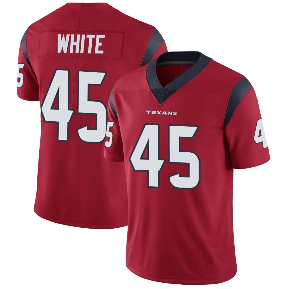 Men's Houston Texans Devin White Nike Alternate Vapor Untouchable Limited Red Jersey Men's Houston Texans Devin White Nike Alternate Vapor Untouchable Limited Red Jersey