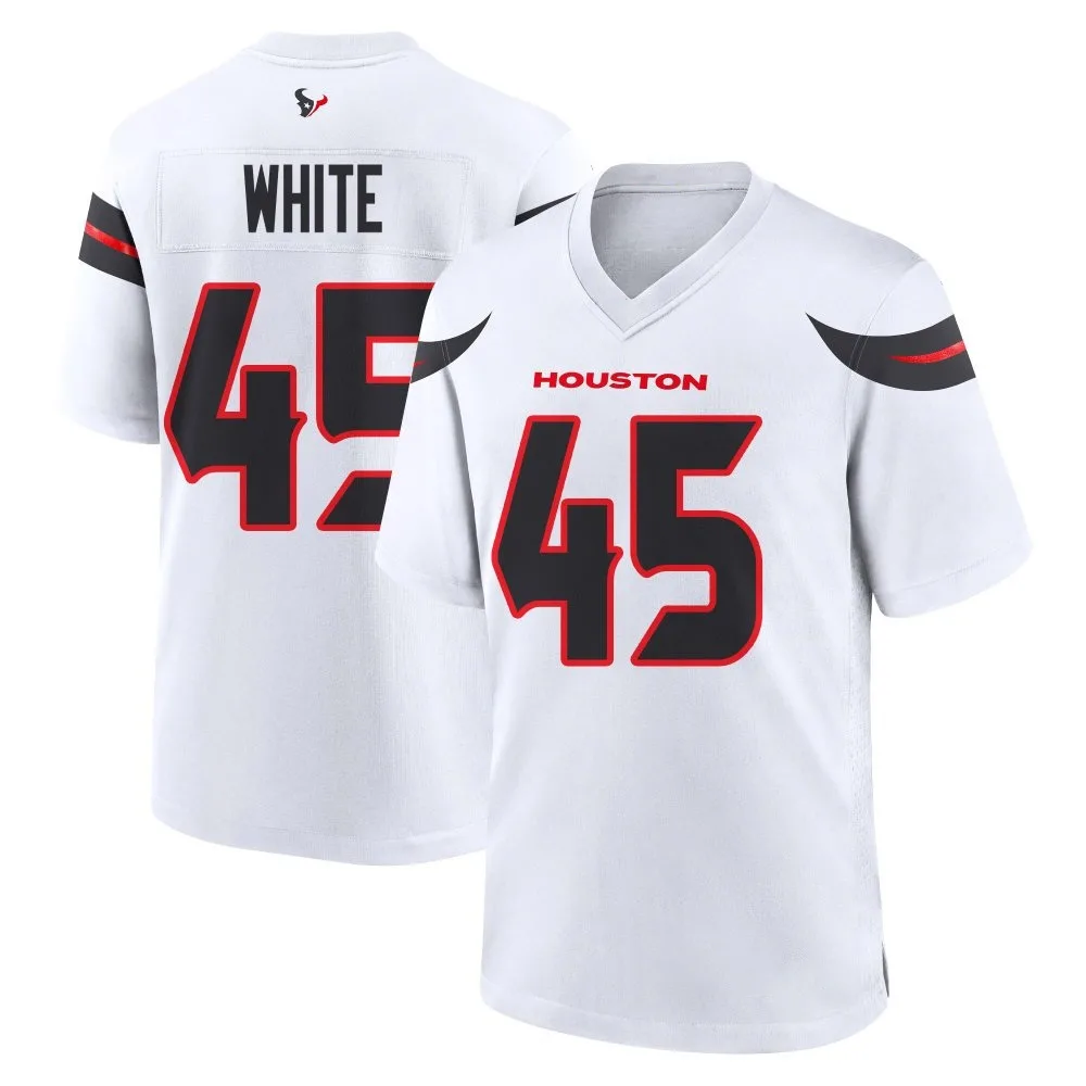 Men's Houston Texans Devin White Nike Game White Jersey Men's Houston Texans Devin White Nike Game White Jersey