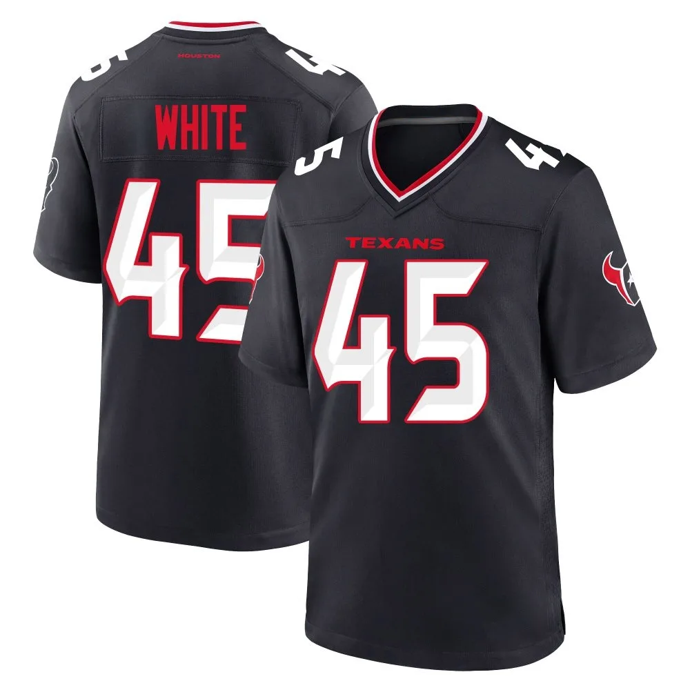 Men's Houston Texans Devin White Nike Team Game Navy Jersey Men's Houston Texans Devin White Nike Team Game Navy Jersey