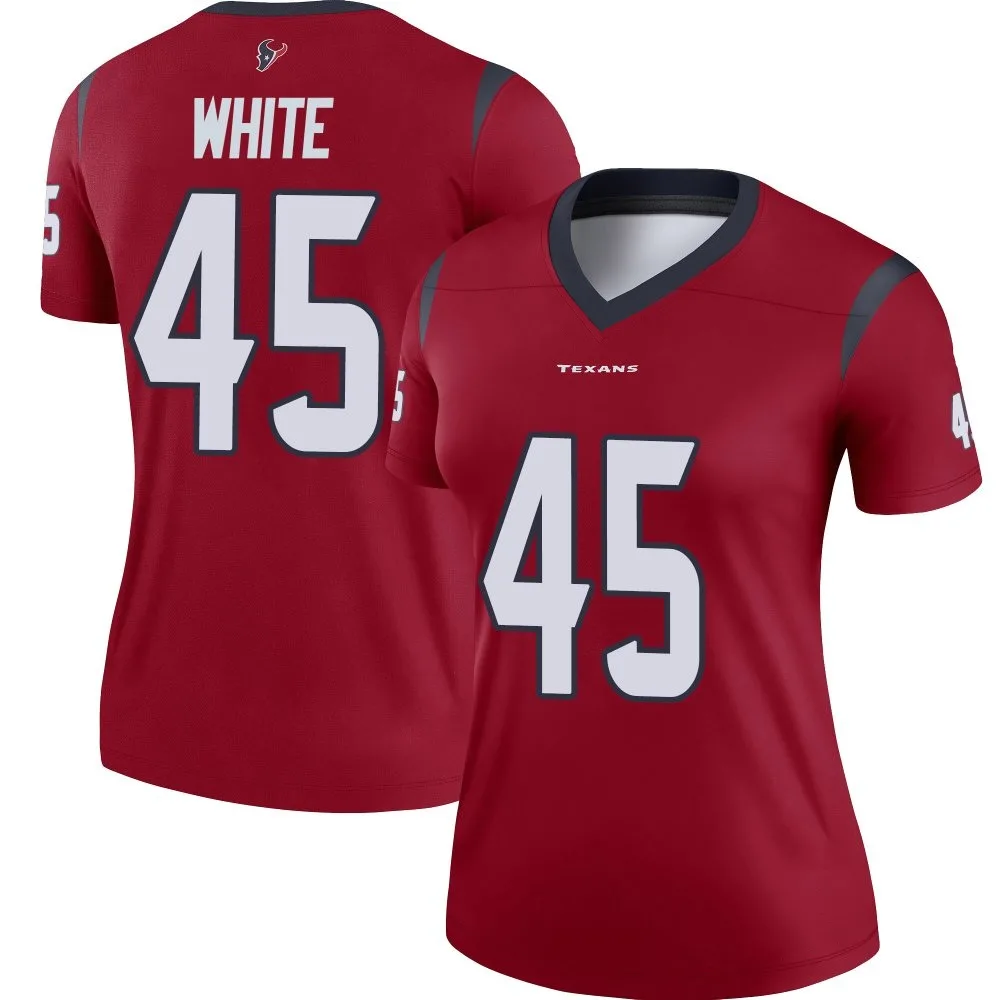Women's Houston Texans Devin White Nike Legend Red Jersey Women's Houston Texans Devin White Nike Legend Red Jersey