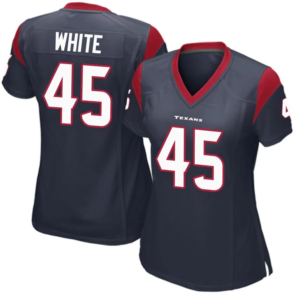 Women's Houston Texans Devin White Nike Team Color Game Navy Blue Jersey Women's Houston Texans Devin White Nike Team Color Game Navy Blue Jersey