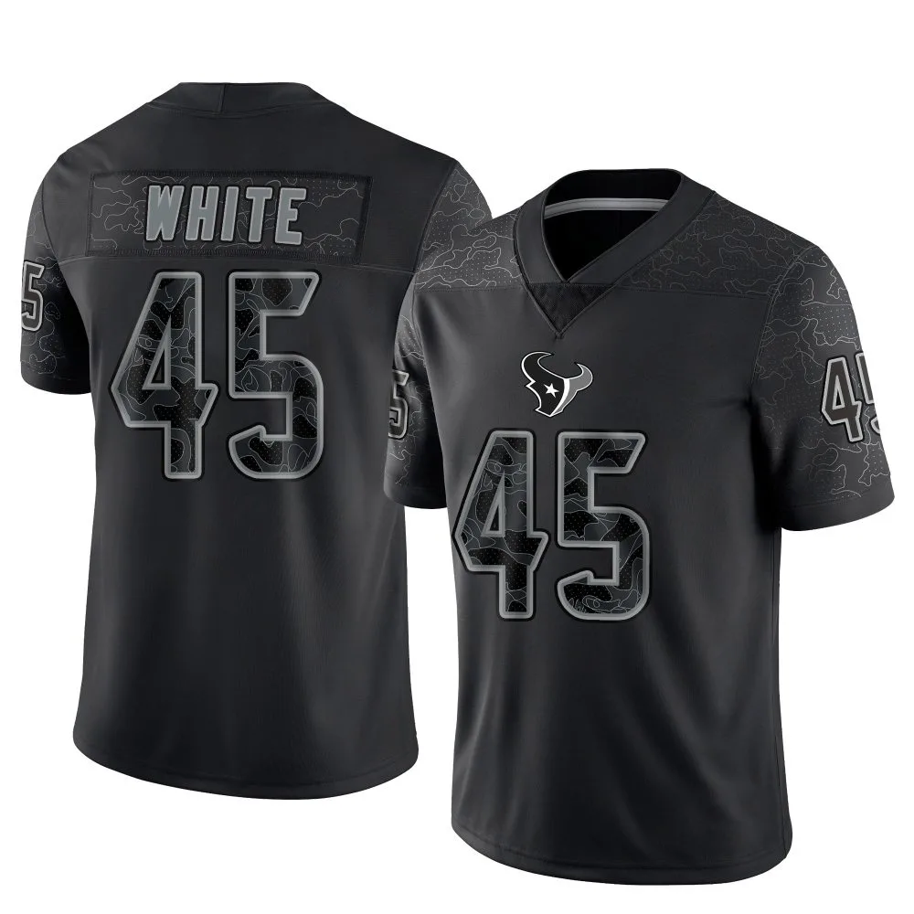 Youth Houston Texans Devin White Nike Reflective Limited Black Jersey Youth Houston Texans Devin White Nike Reflective Limited Black Jersey