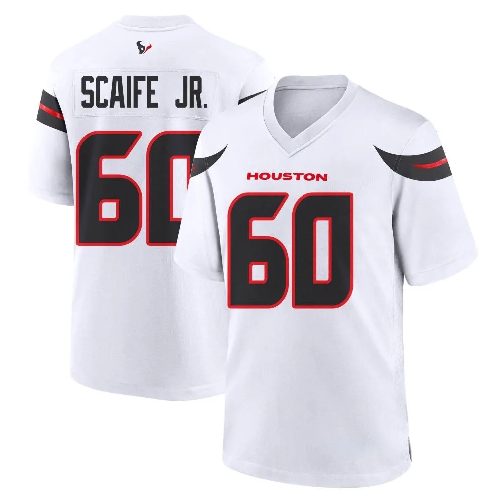 Men's Houston Texans Dj Scaife Jr. Nike Game White Jersey Men's Houston Texans Dj Scaife Jr. Nike Game White Jersey